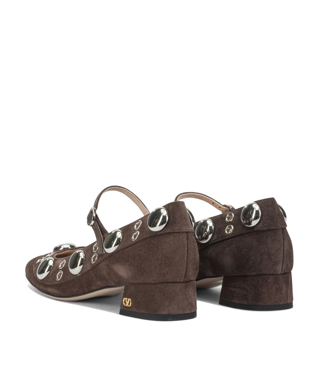 VALENTINO Коричневые замшевые туфли, фото 4