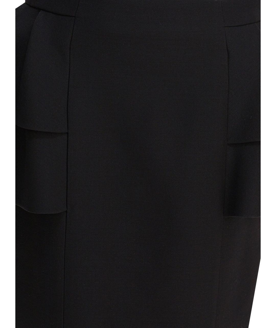 VALENTINO Черная шерстяная юбка миди, фото 2