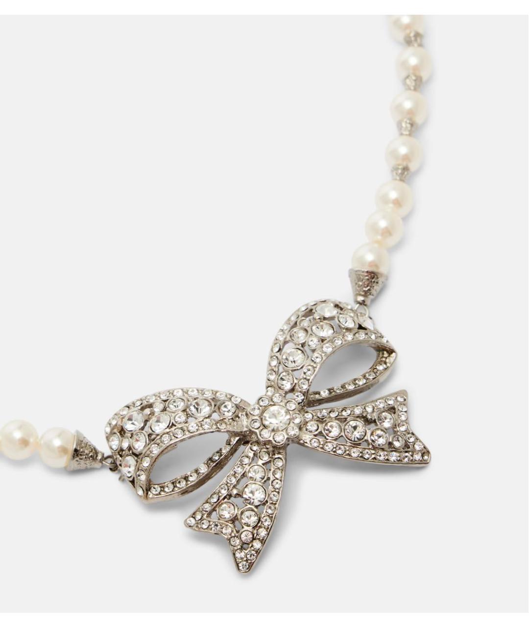ALESSANDRA RICH Белое металлическое колье, фото 2