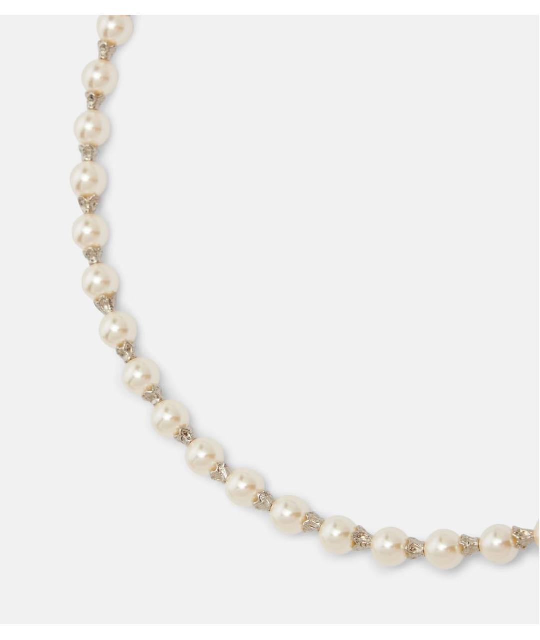 ALESSANDRA RICH Белое металлическое колье, фото 3