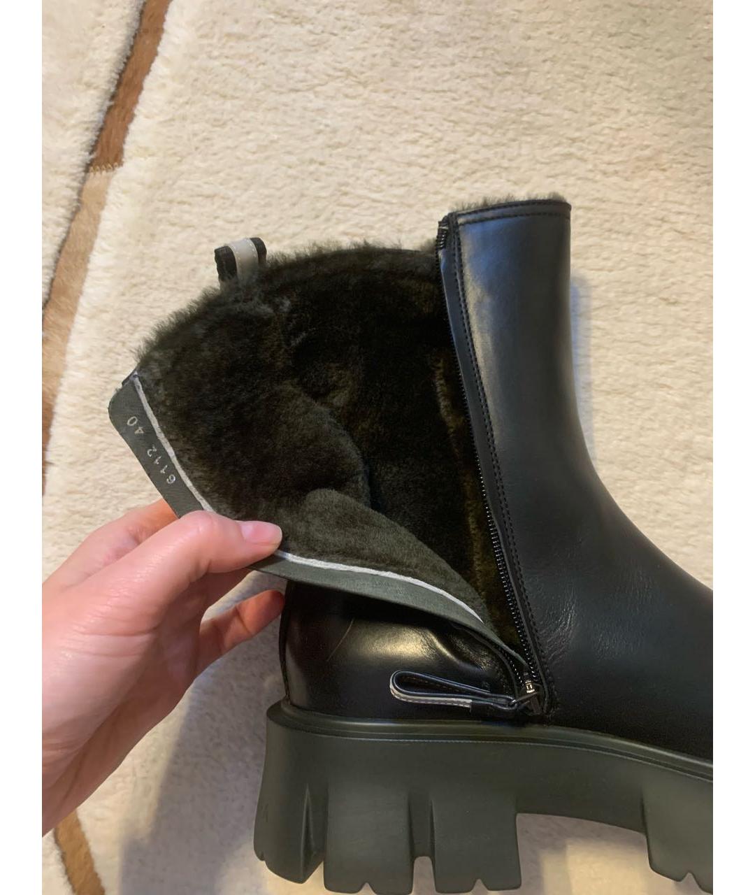 PREMIATA Черные кожаные ботинки, фото 6