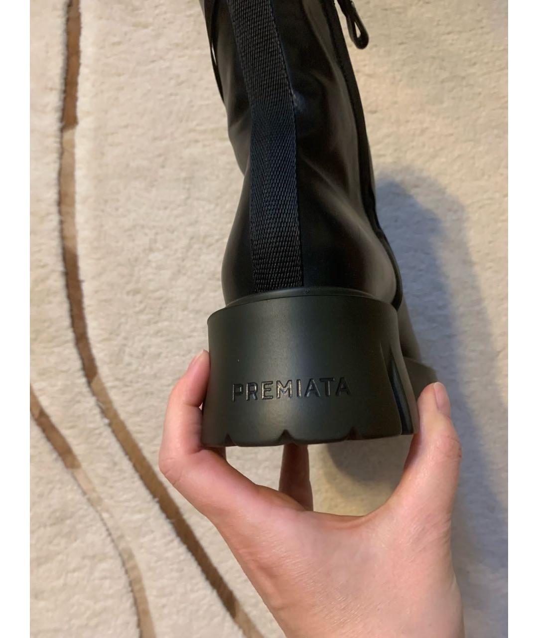 PREMIATA Черные кожаные ботинки, фото 2