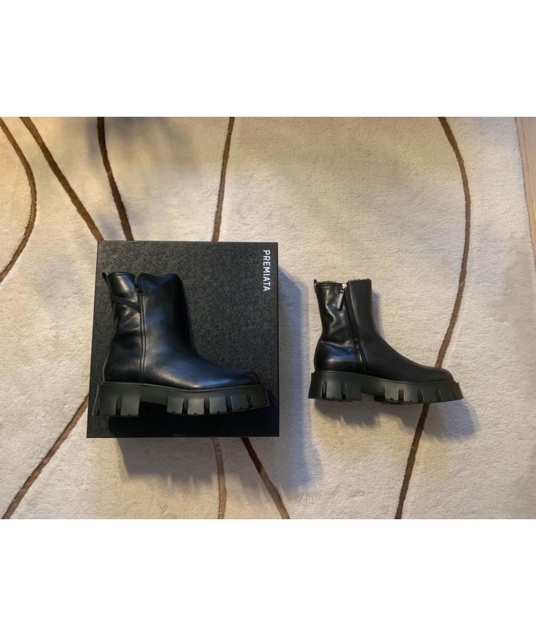 PREMIATA Черные кожаные ботинки, фото 5