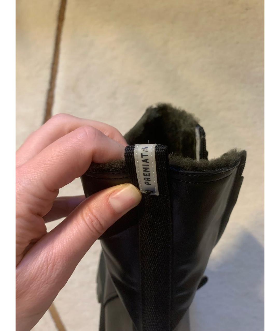 PREMIATA Черные кожаные ботинки, фото 4