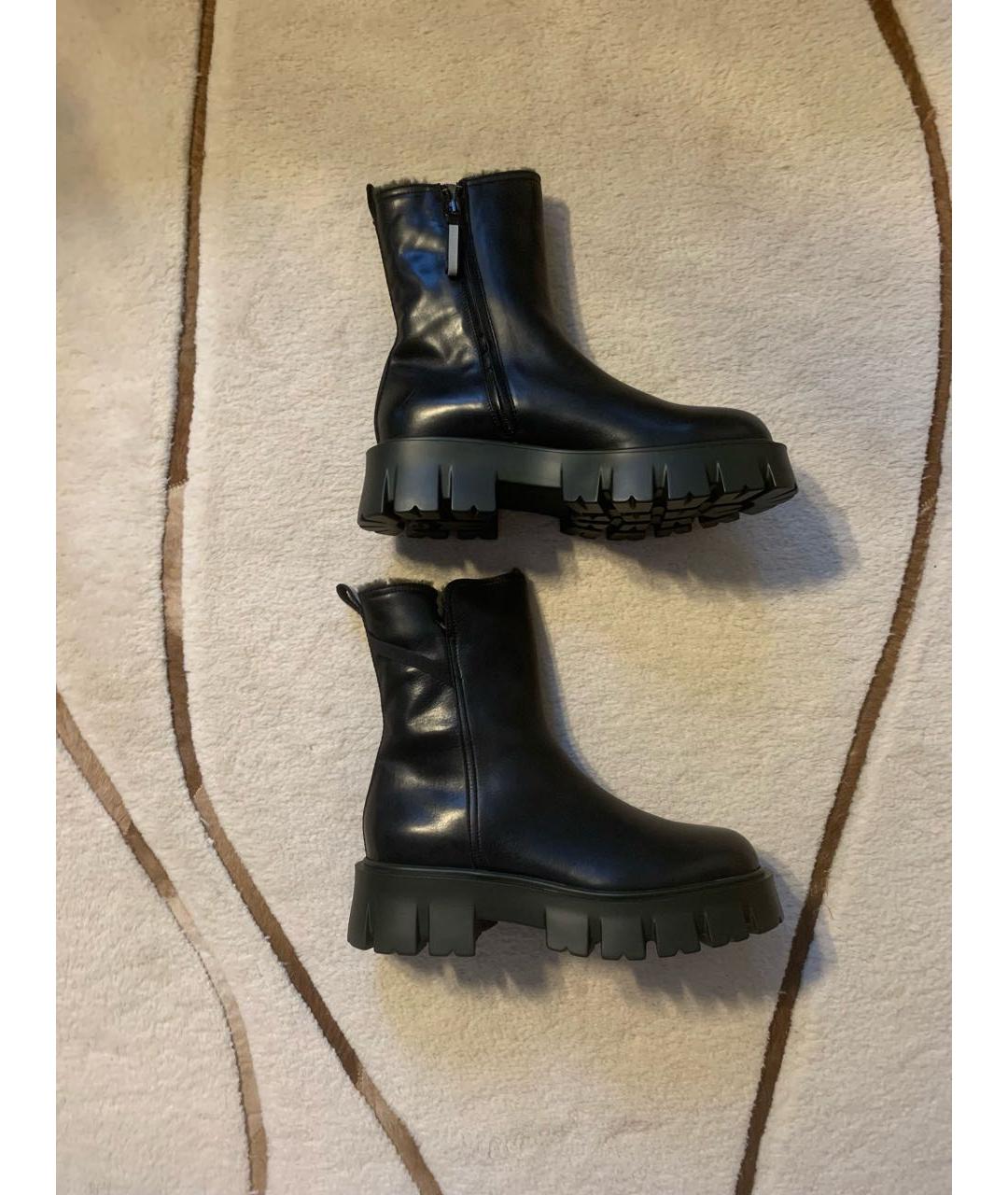PREMIATA Черные кожаные ботинки, фото 7
