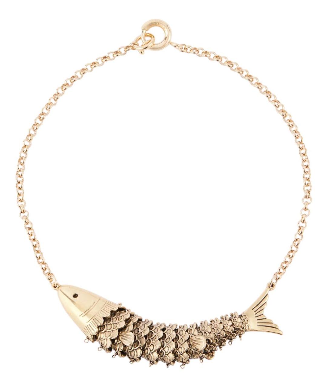 ISABEL MARANT Золотое латунное колье, фото 1