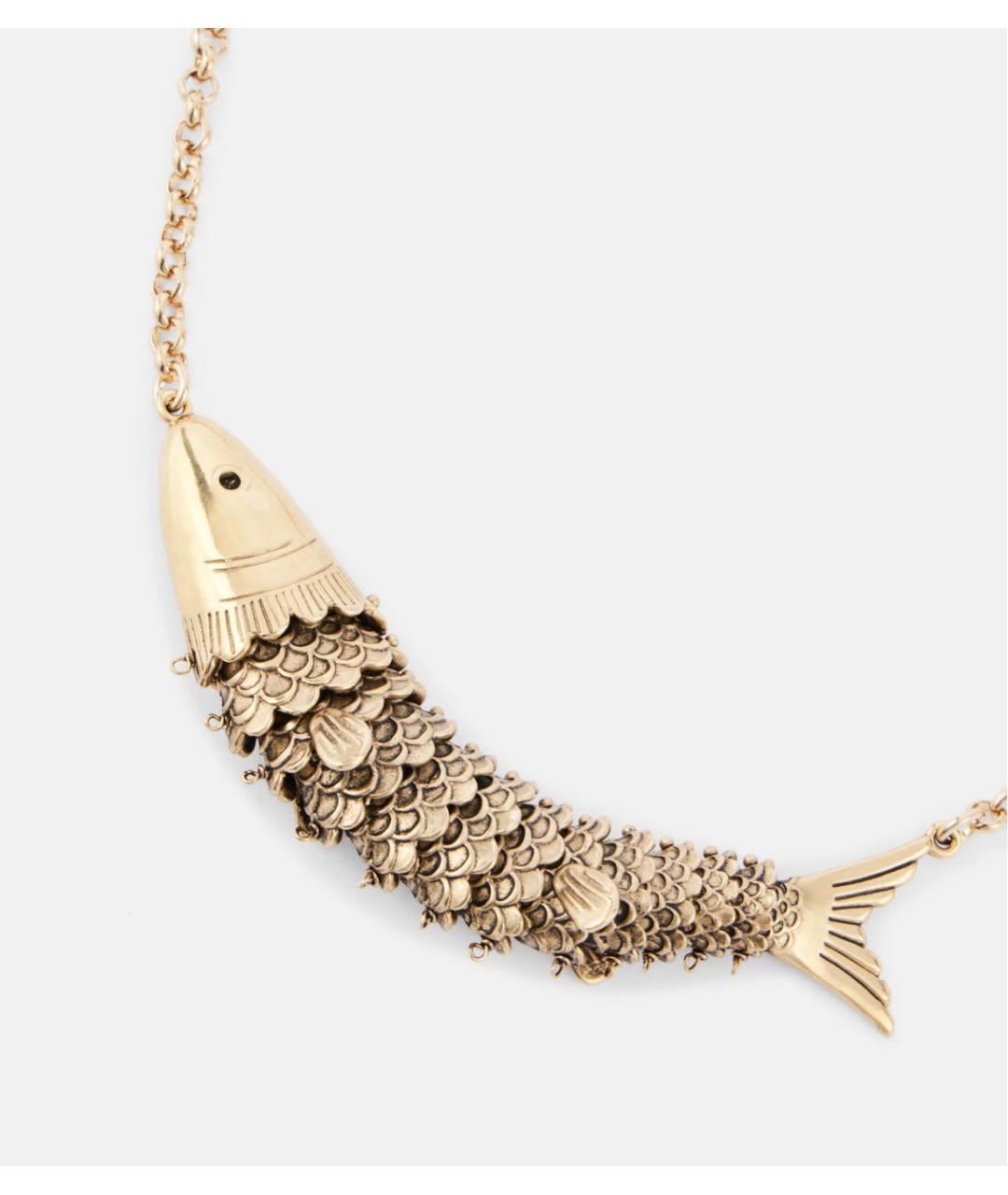 ISABEL MARANT Золотое латунное колье, фото 2