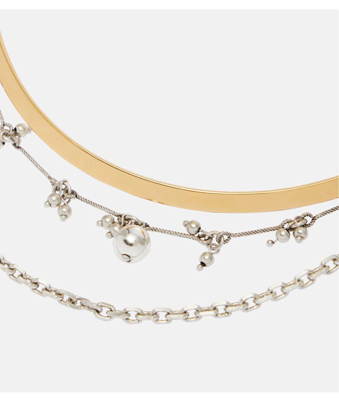 ISABEL MARANT Золотое латунное колье, фото 2