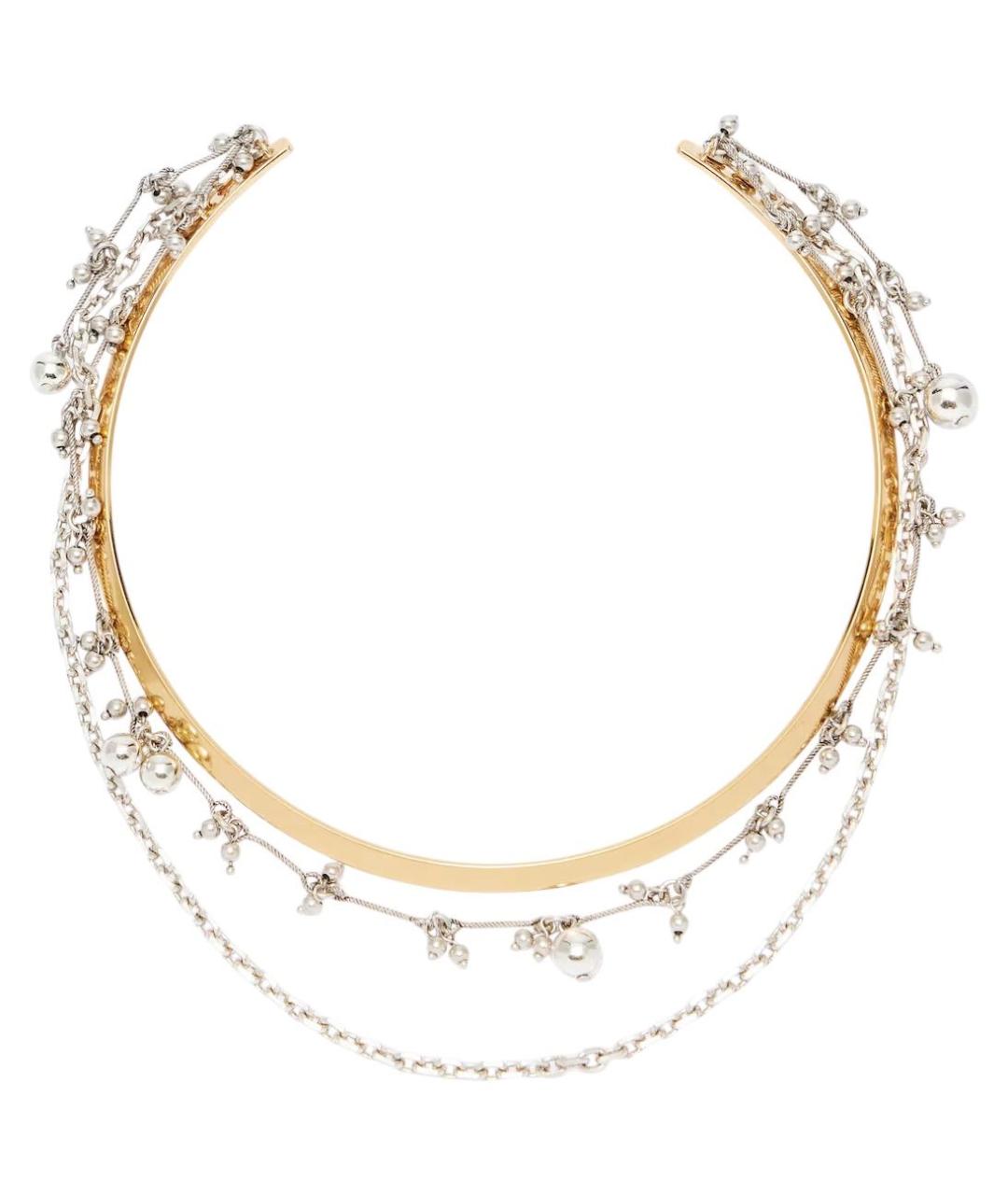 ISABEL MARANT Золотое латунное колье, фото 1