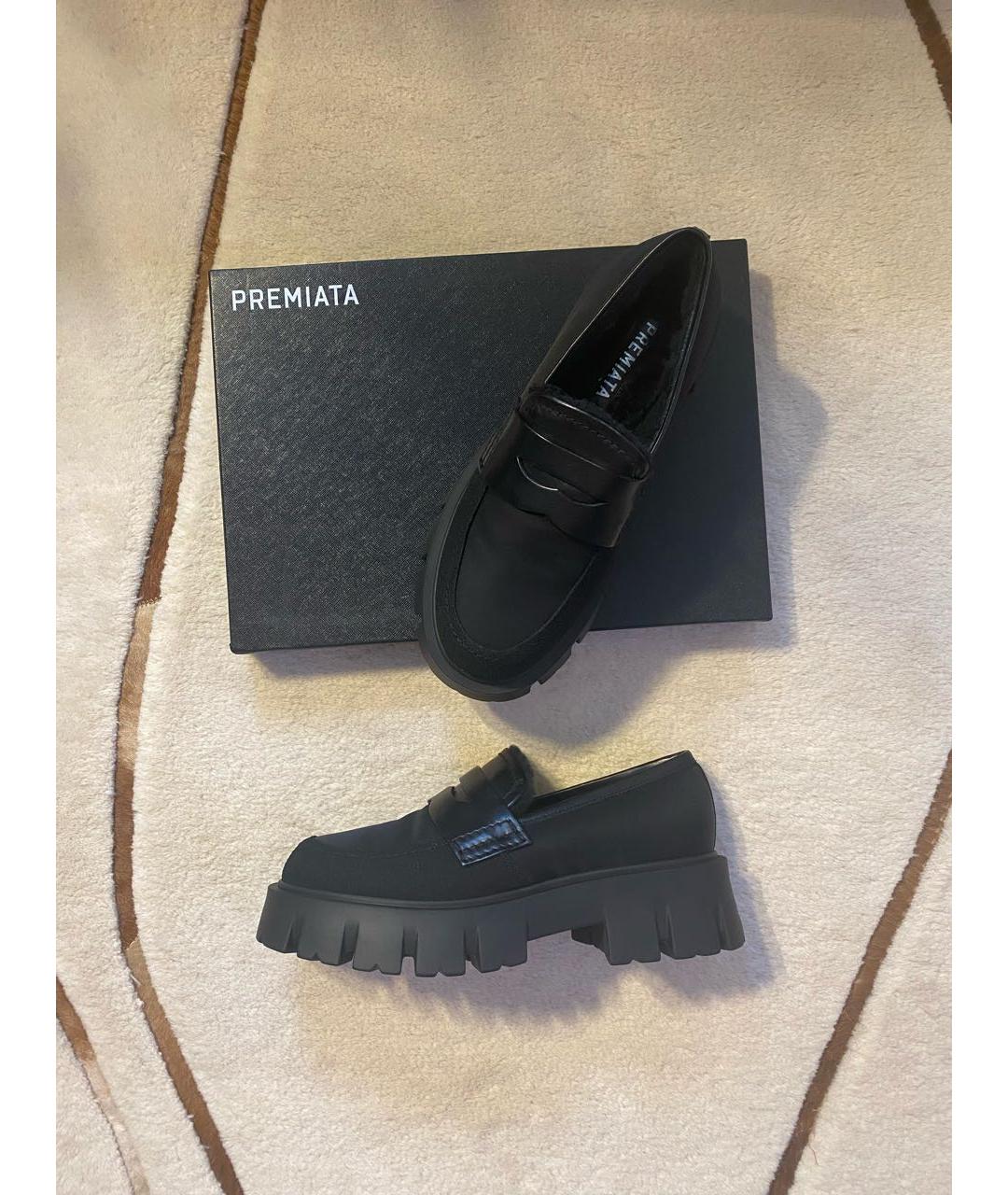 PREMIATA Черные кожаные лоферы, фото 6