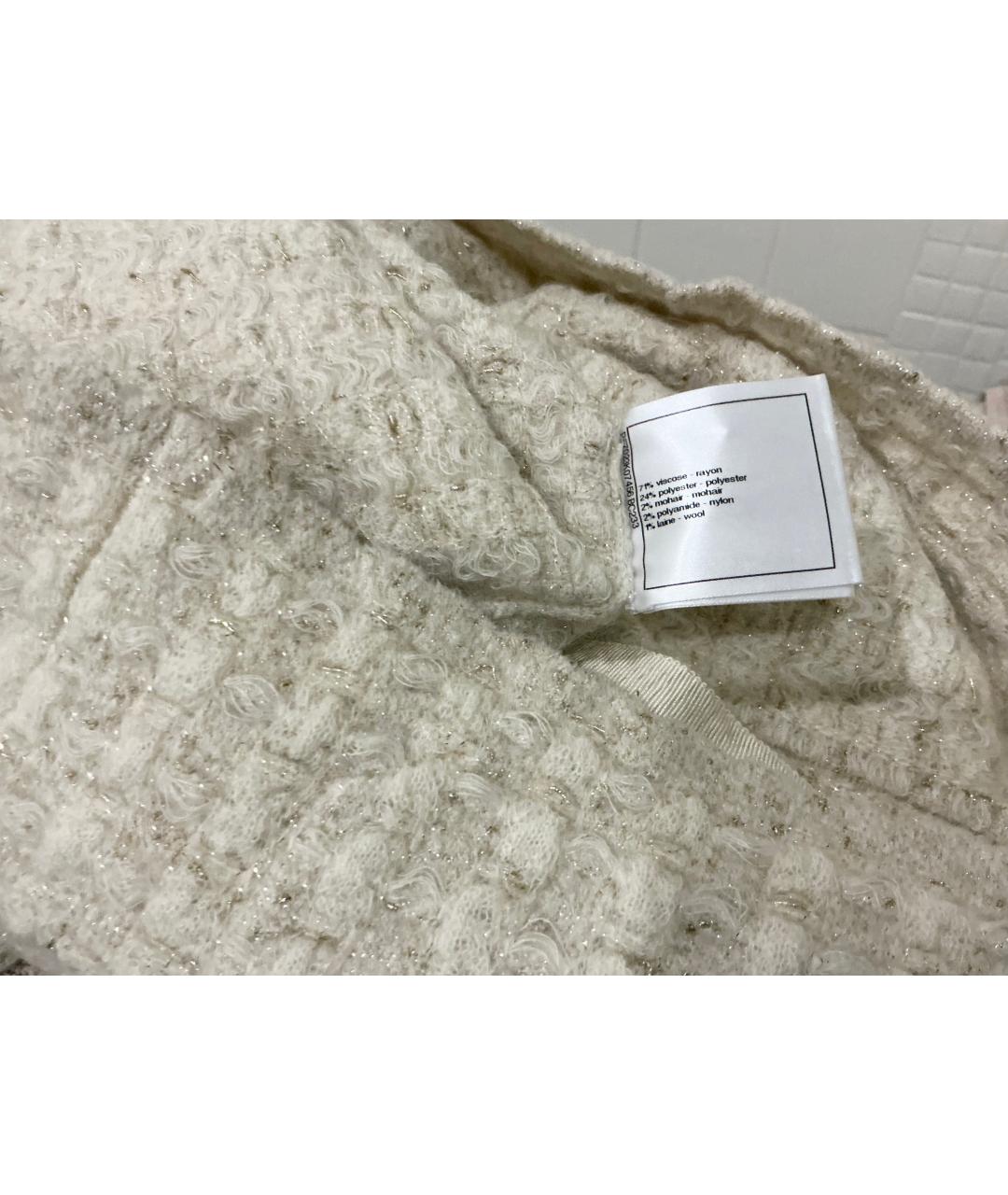 CHANEL Белый вискозный кардиган, фото 7