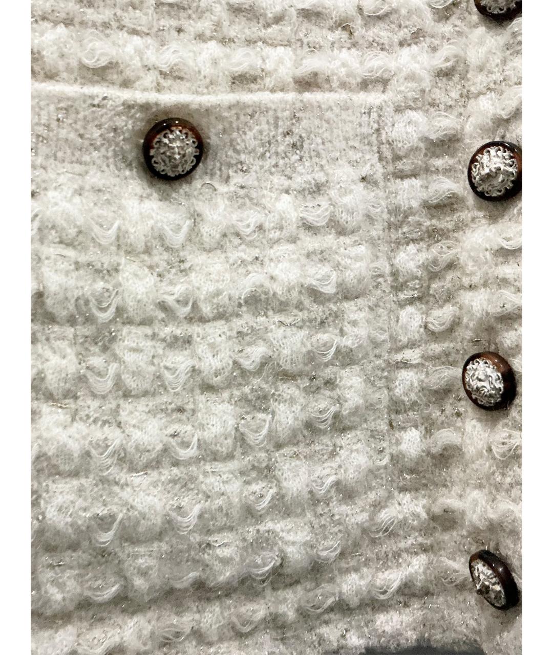 CHANEL Белый вискозный кардиган, фото 14