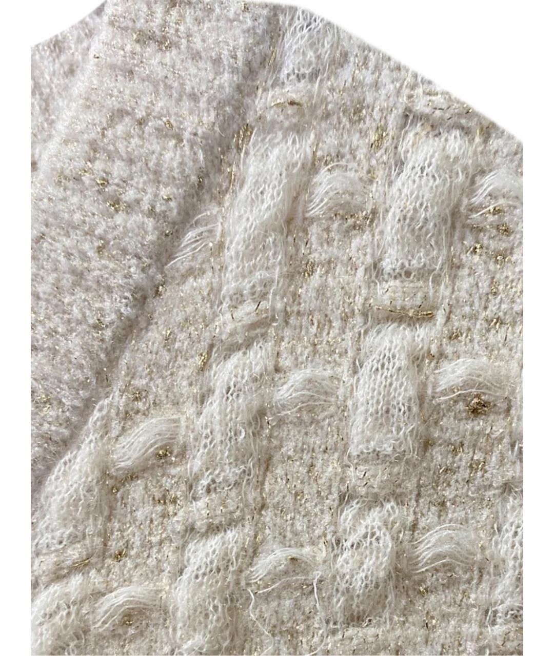 CHANEL Белый вискозный кардиган, фото 10