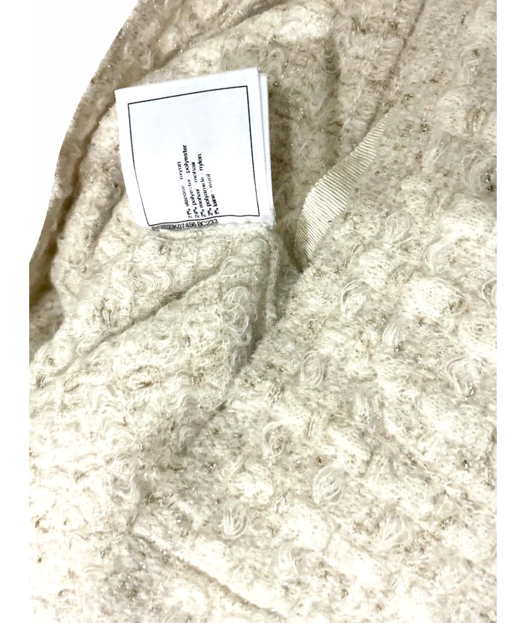 CHANEL Белый вискозный кардиган, фото 15
