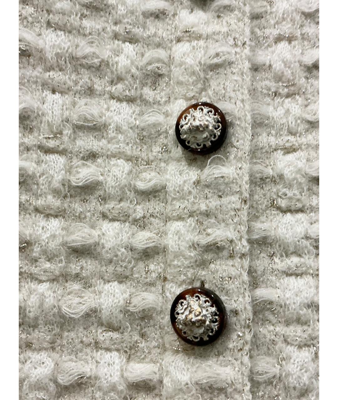 CHANEL Белый вискозный кардиган, фото 13