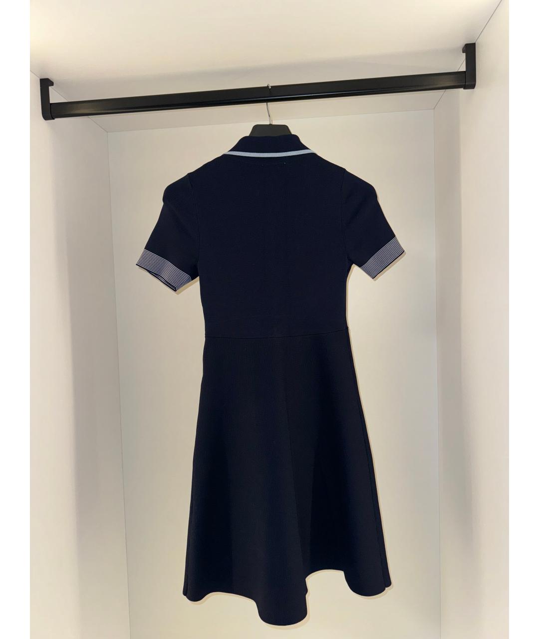 SANDRO Темно-синее повседневное платье, фото 2