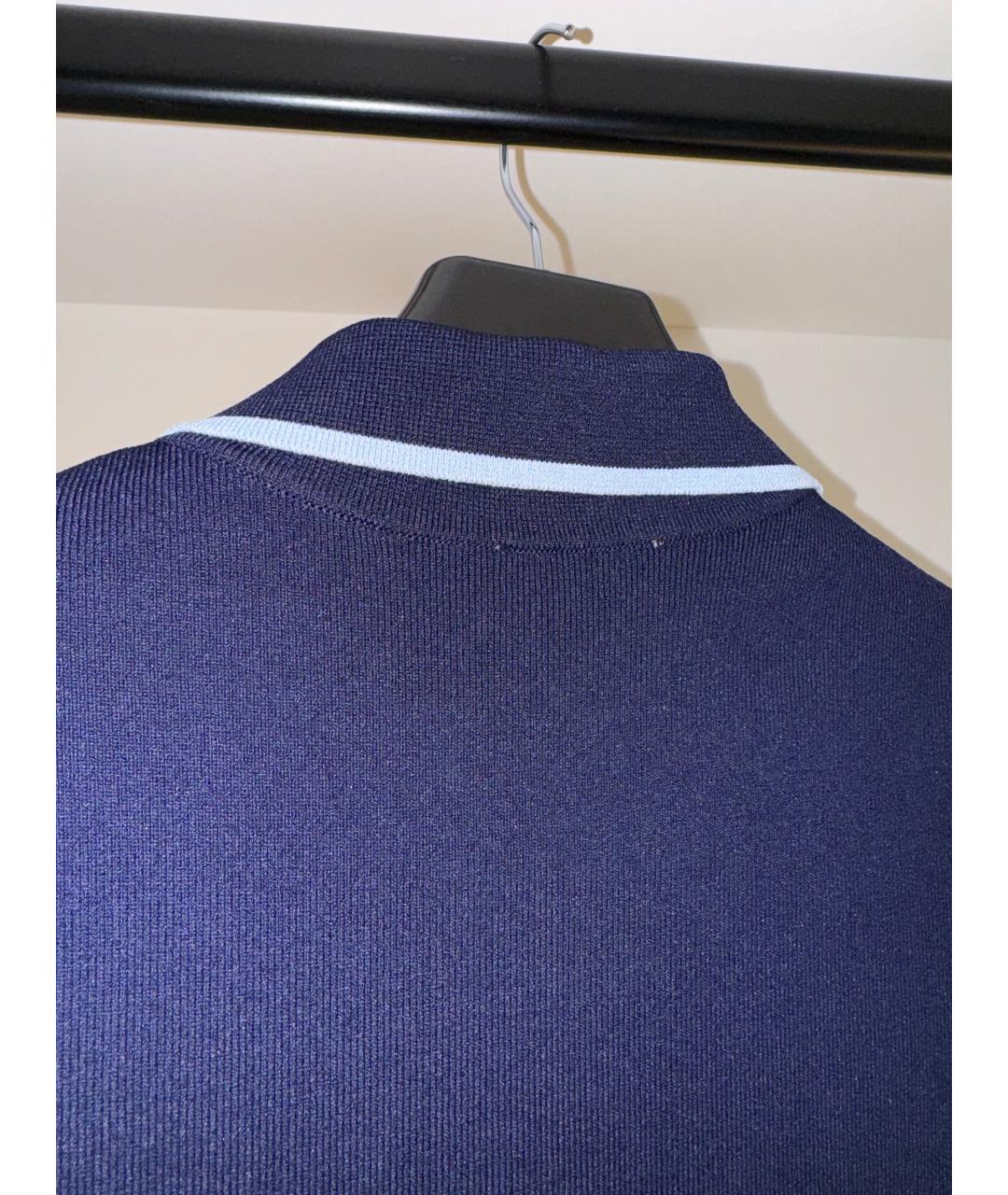 SANDRO Темно-синее повседневное платье, фото 7