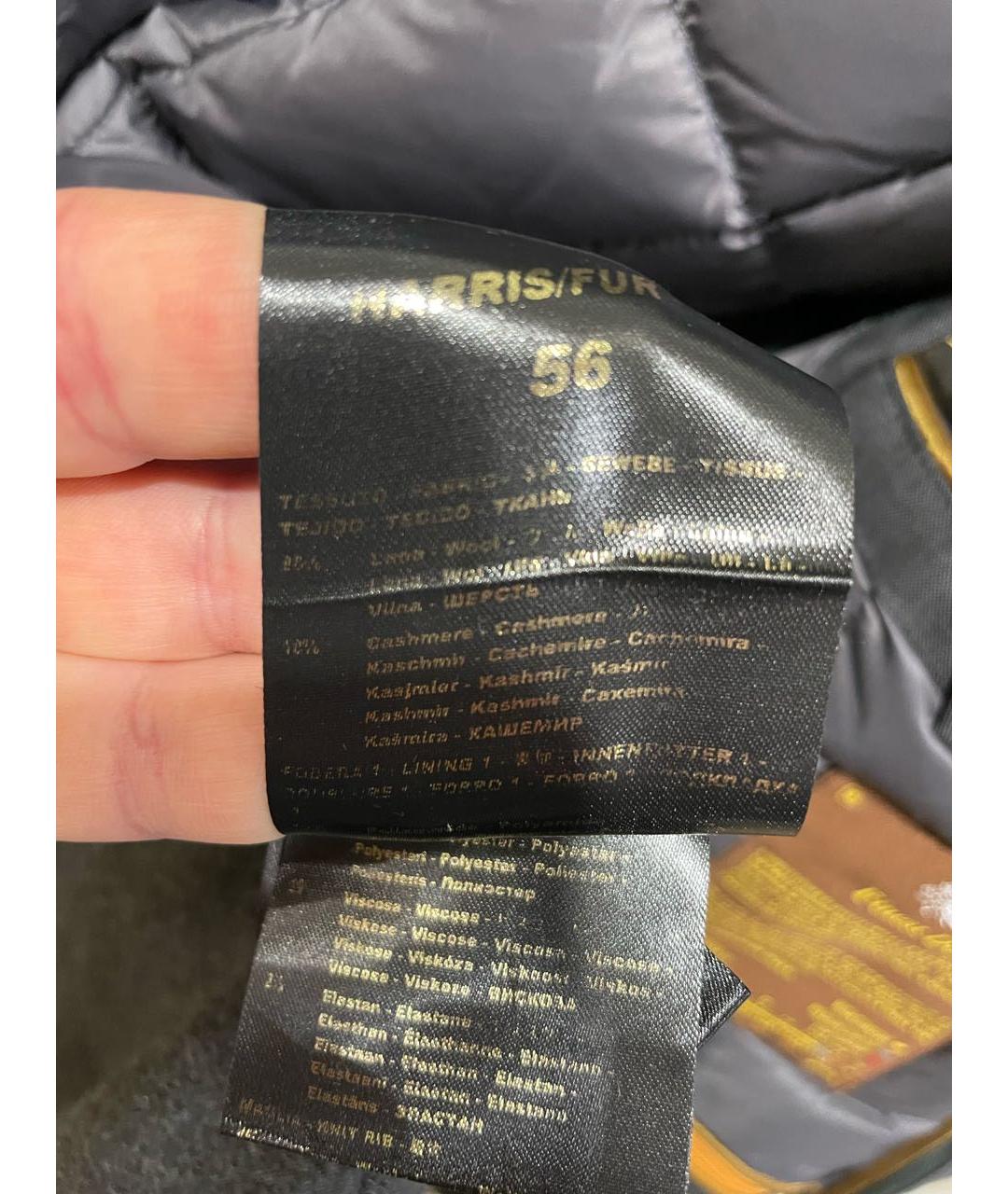 MOORER Антрацитовое шерстяное пальто, фото 8