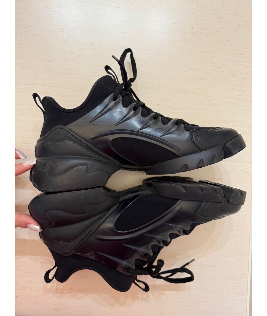 CHRISTIAN DIOR Черные текстильные кроссовки, фото 3