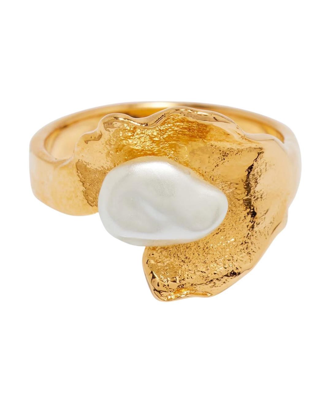 OSCAR DE LA RENTA Золотое латунное кольцо, фото 1