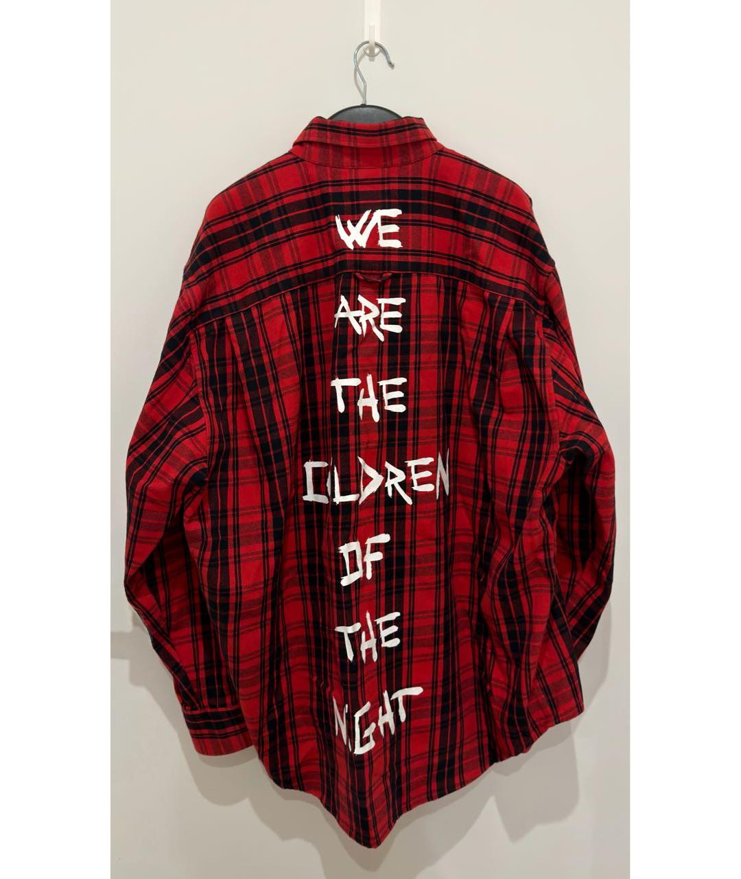 VETEMENTS Красная хлопковая рубашка, фото 4