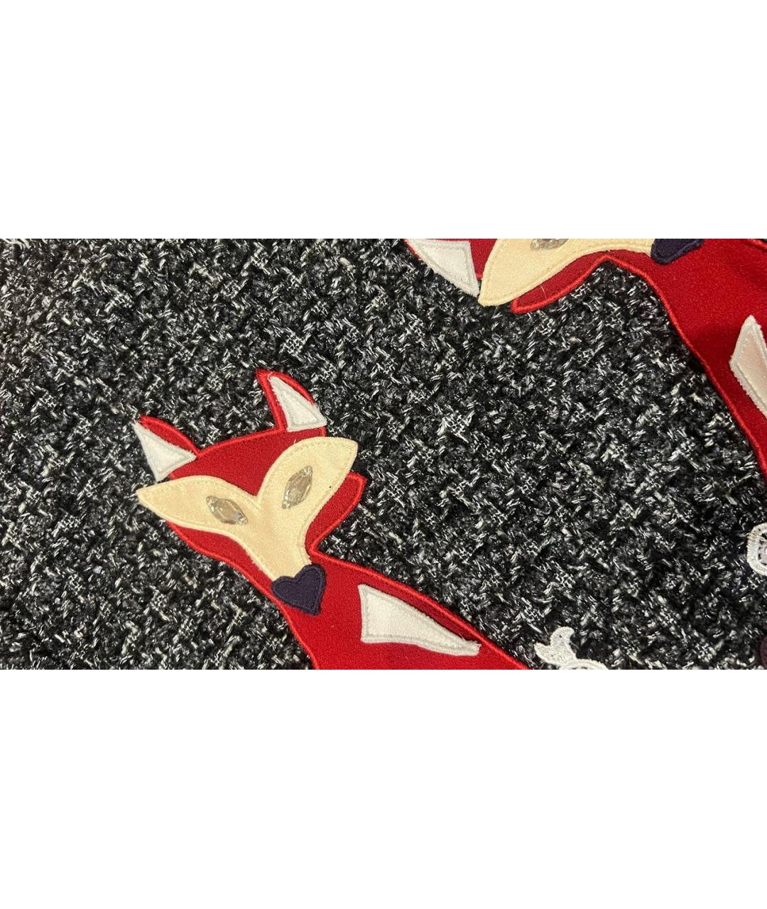 DOLCE&GABBANA Антрацитовая полиэстеровая футболка, фото 4