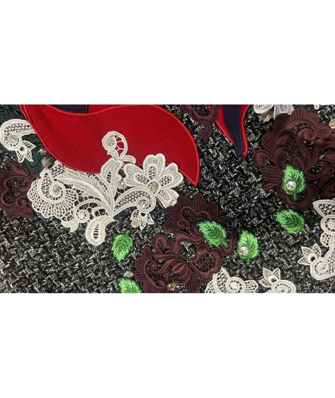 DOLCE&GABBANA Антрацитовая полиэстеровая футболка, фото 5