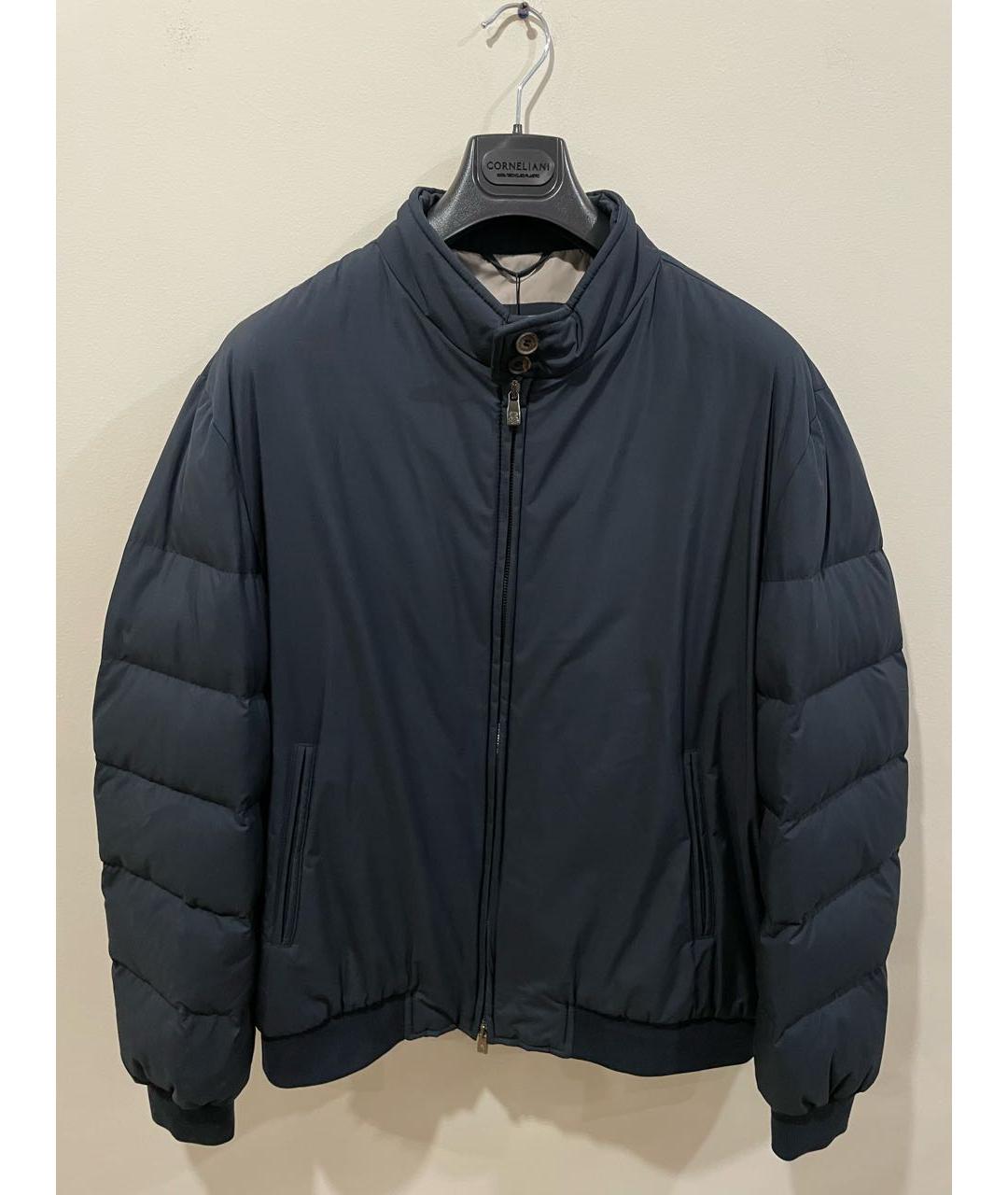 CORNELIANI Темно-синяя полиэстеровая куртка, фото 7