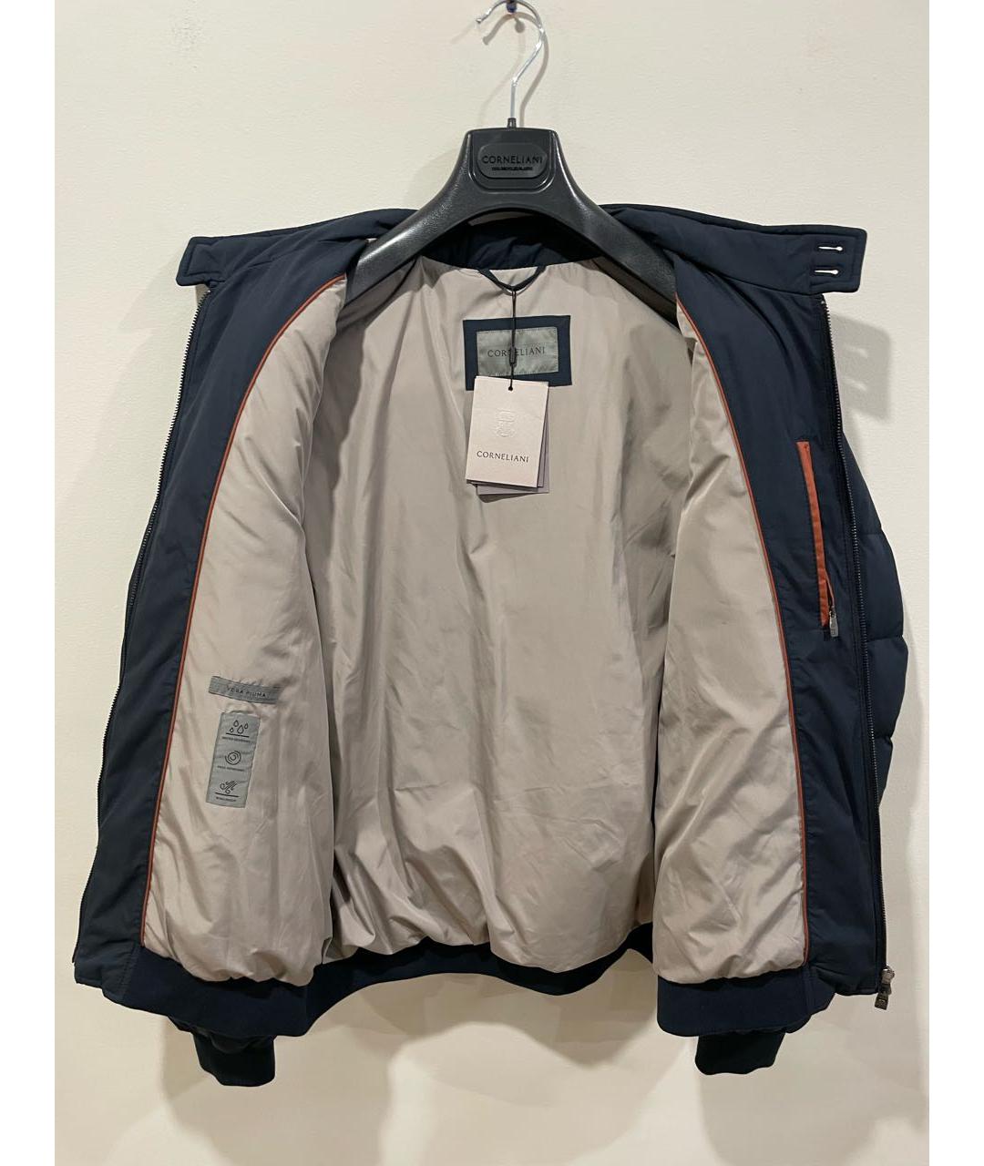 CORNELIANI Темно-синяя полиэстеровая куртка, фото 3