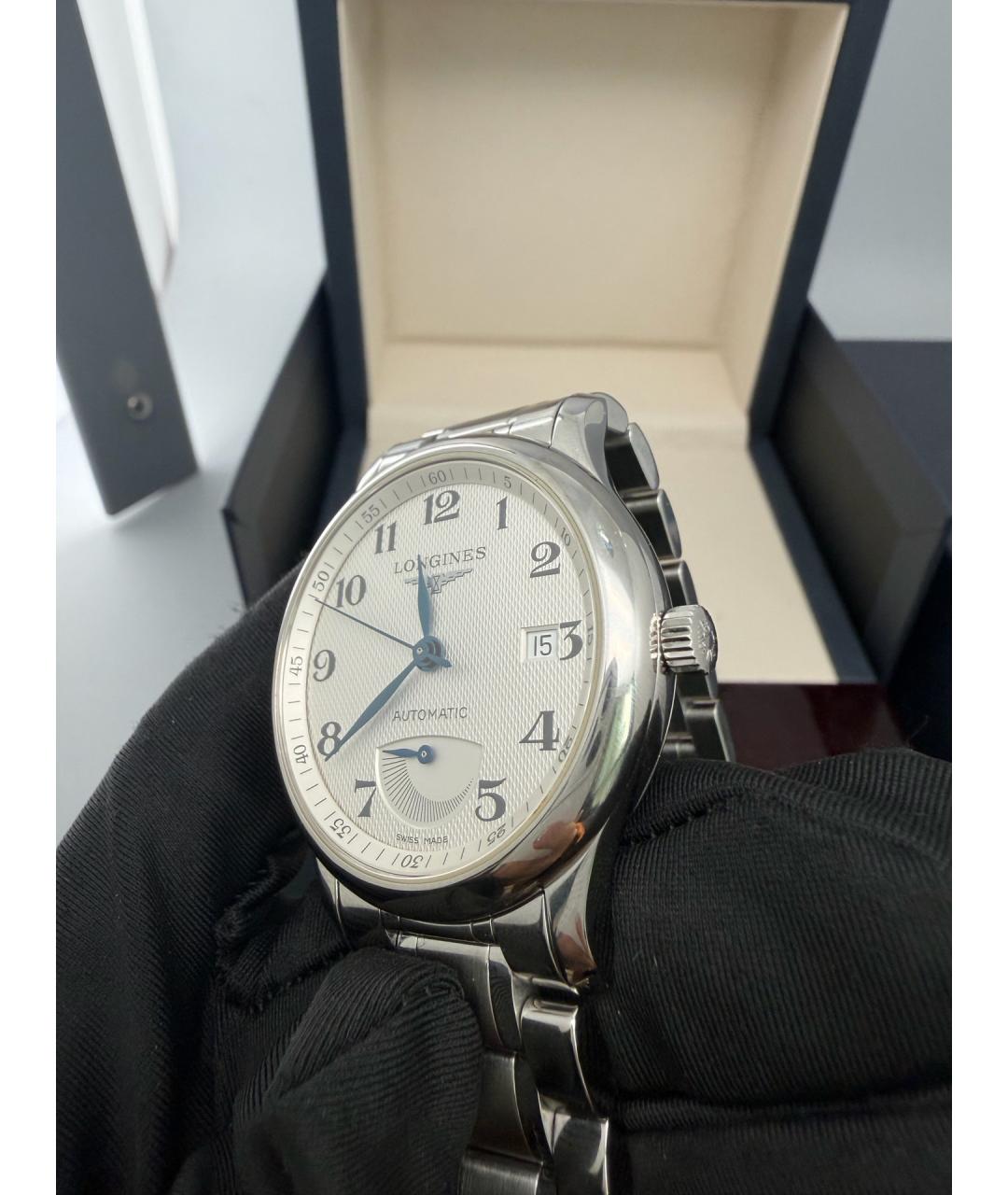 LONGINES Белые стальные часы, фото 2