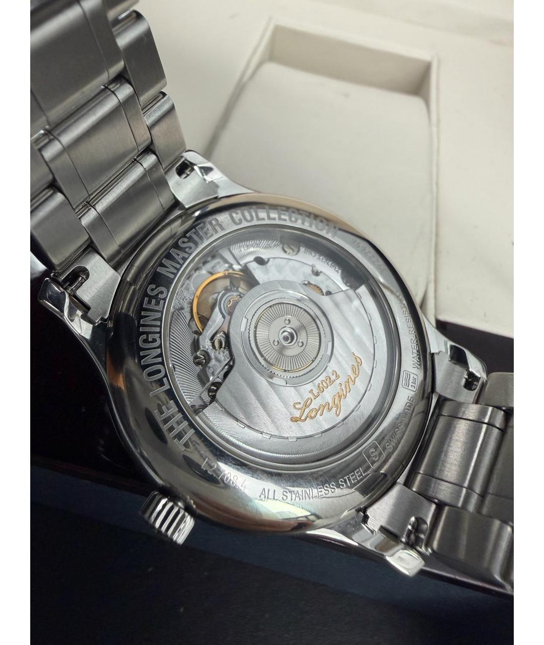 LONGINES Белые стальные часы, фото 3