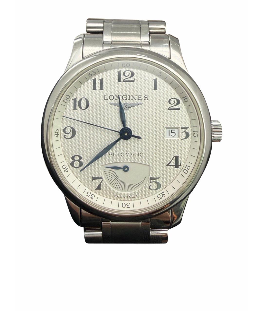 LONGINES Белые стальные часы, фото 1