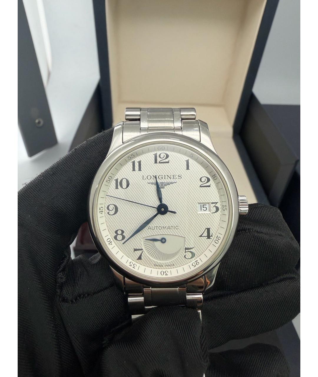 LONGINES Белые стальные часы, фото 6