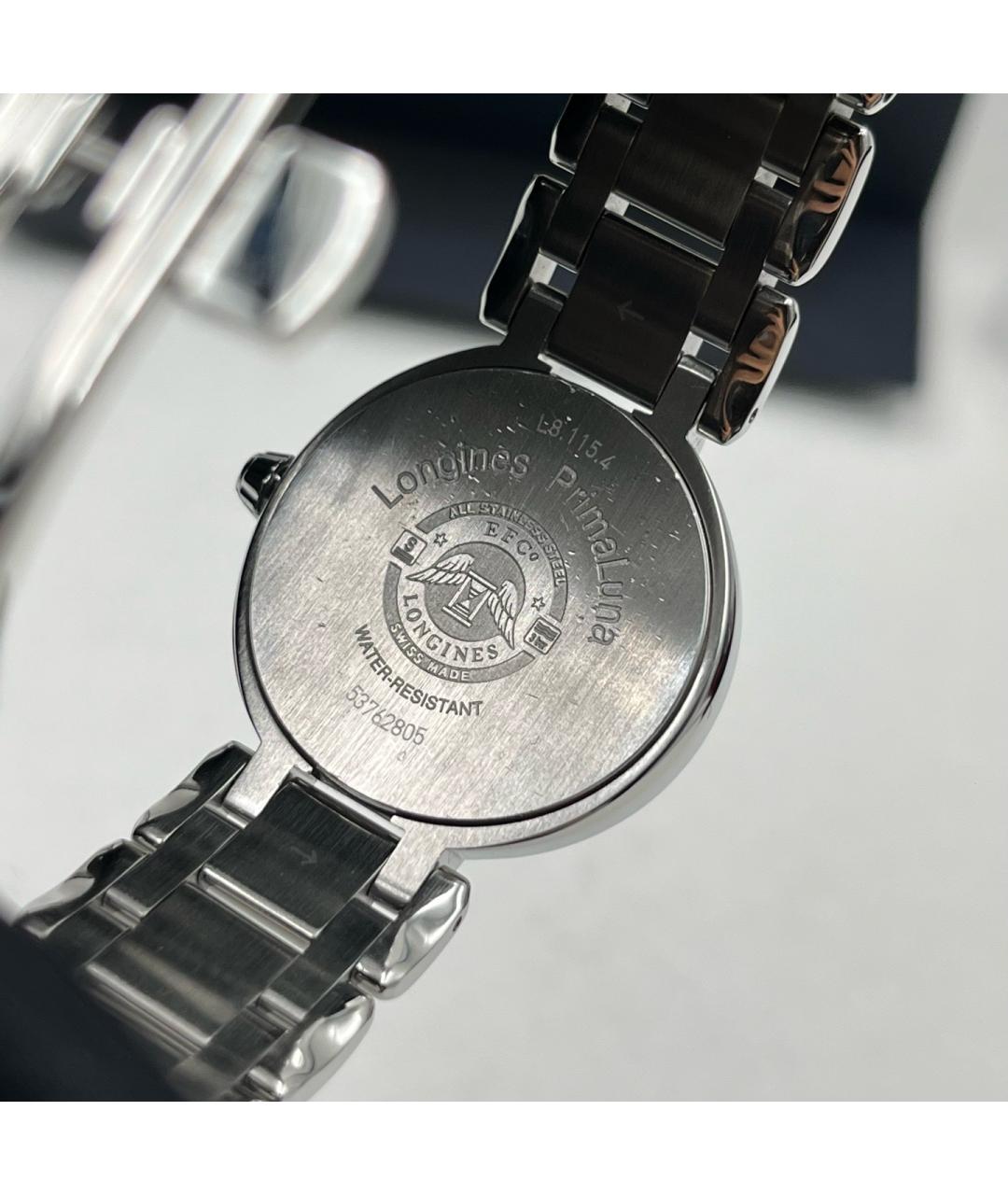 LONGINES Белые металлические часы, фото 6