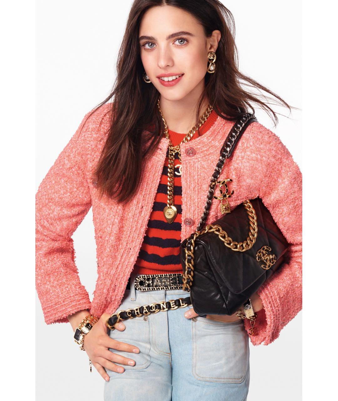 CHANEL Розовый твидовый жакет/пиджак, фото 4