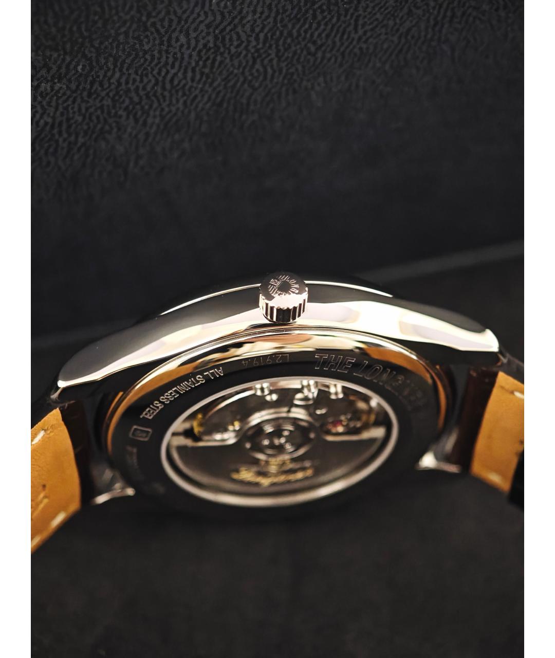 LONGINES Белые стальные часы, фото 3