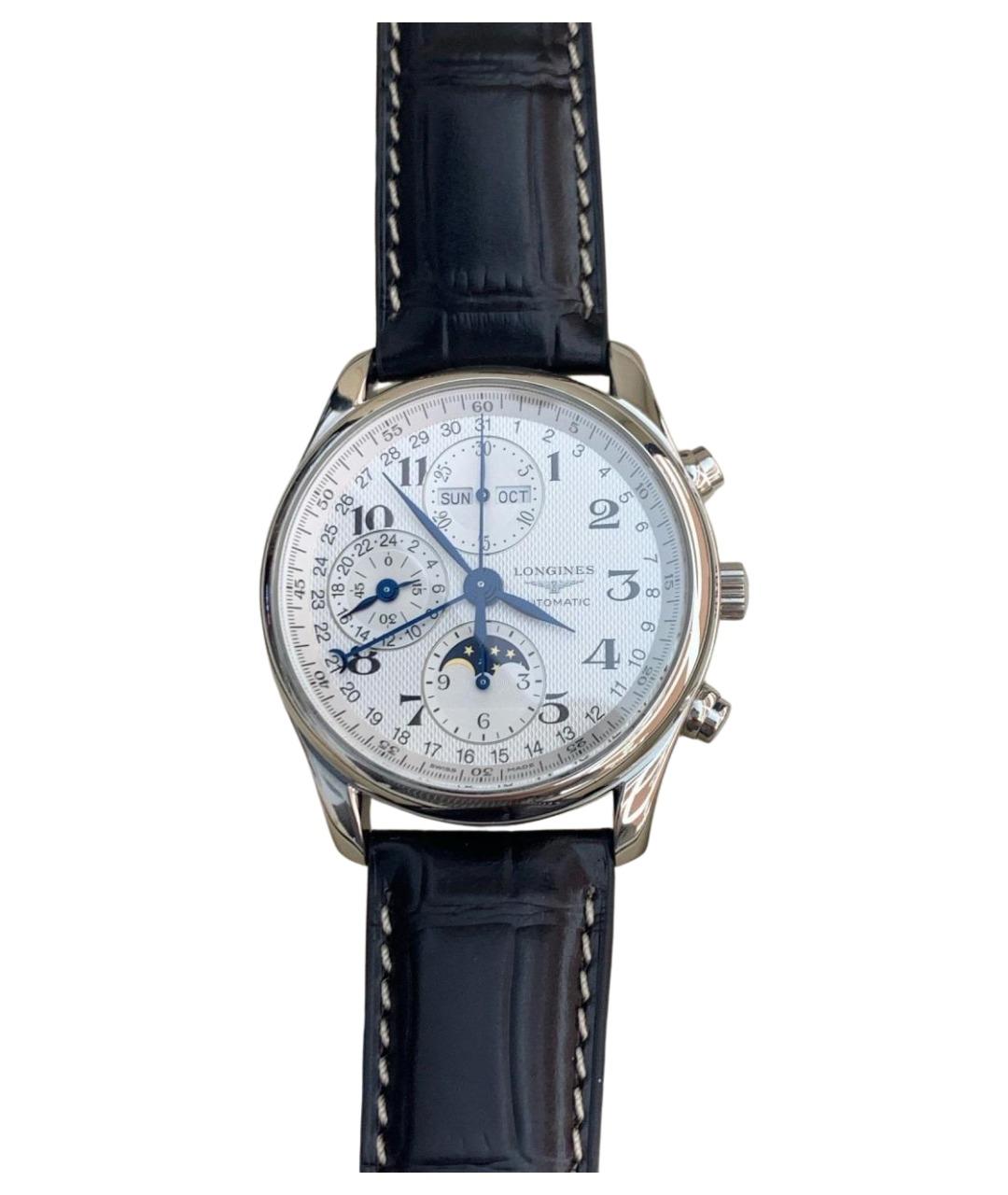 LONGINES Белые стальные часы, фото 1