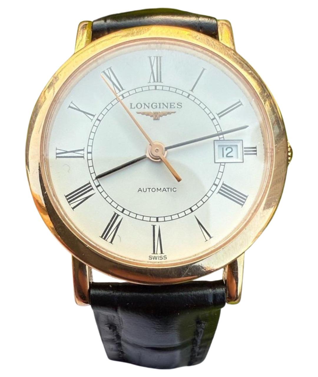 LONGINES Белые часы из розового золота, фото 1