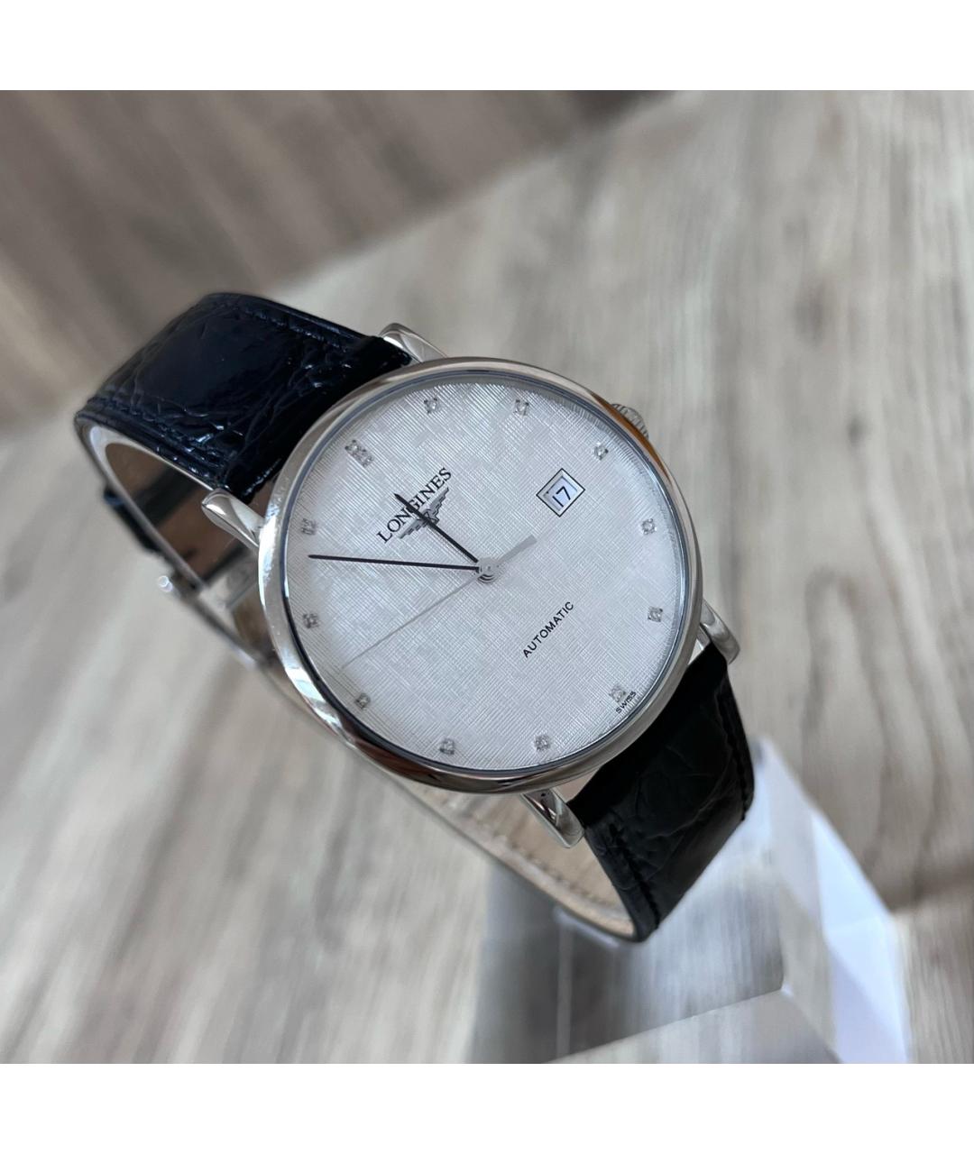 LONGINES Белые металлические часы, фото 3