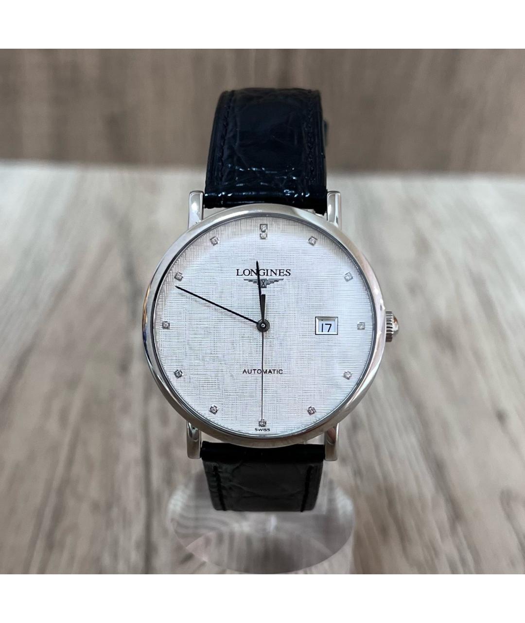 LONGINES Белые металлические часы, фото 6