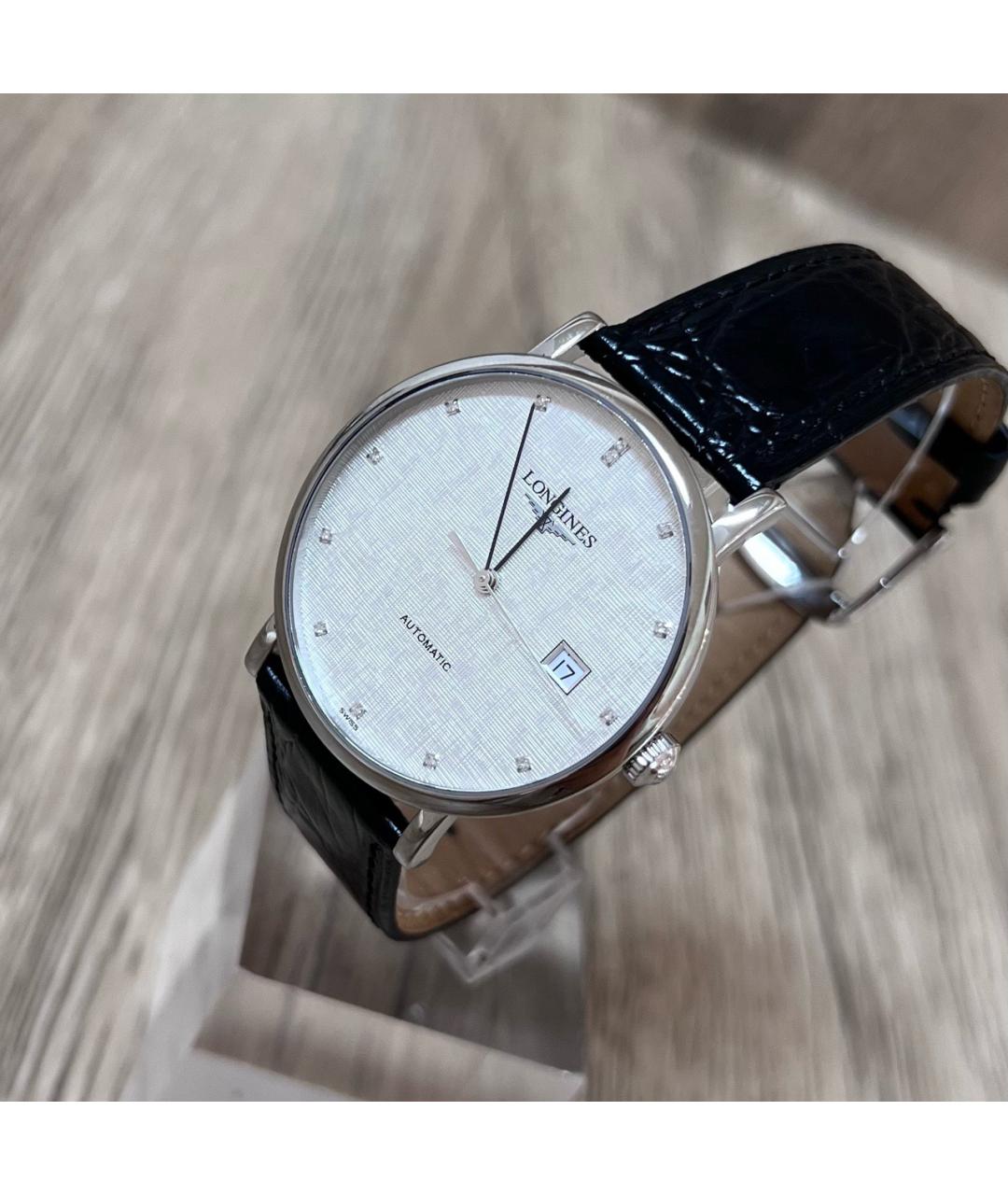 LONGINES Белые металлические часы, фото 2