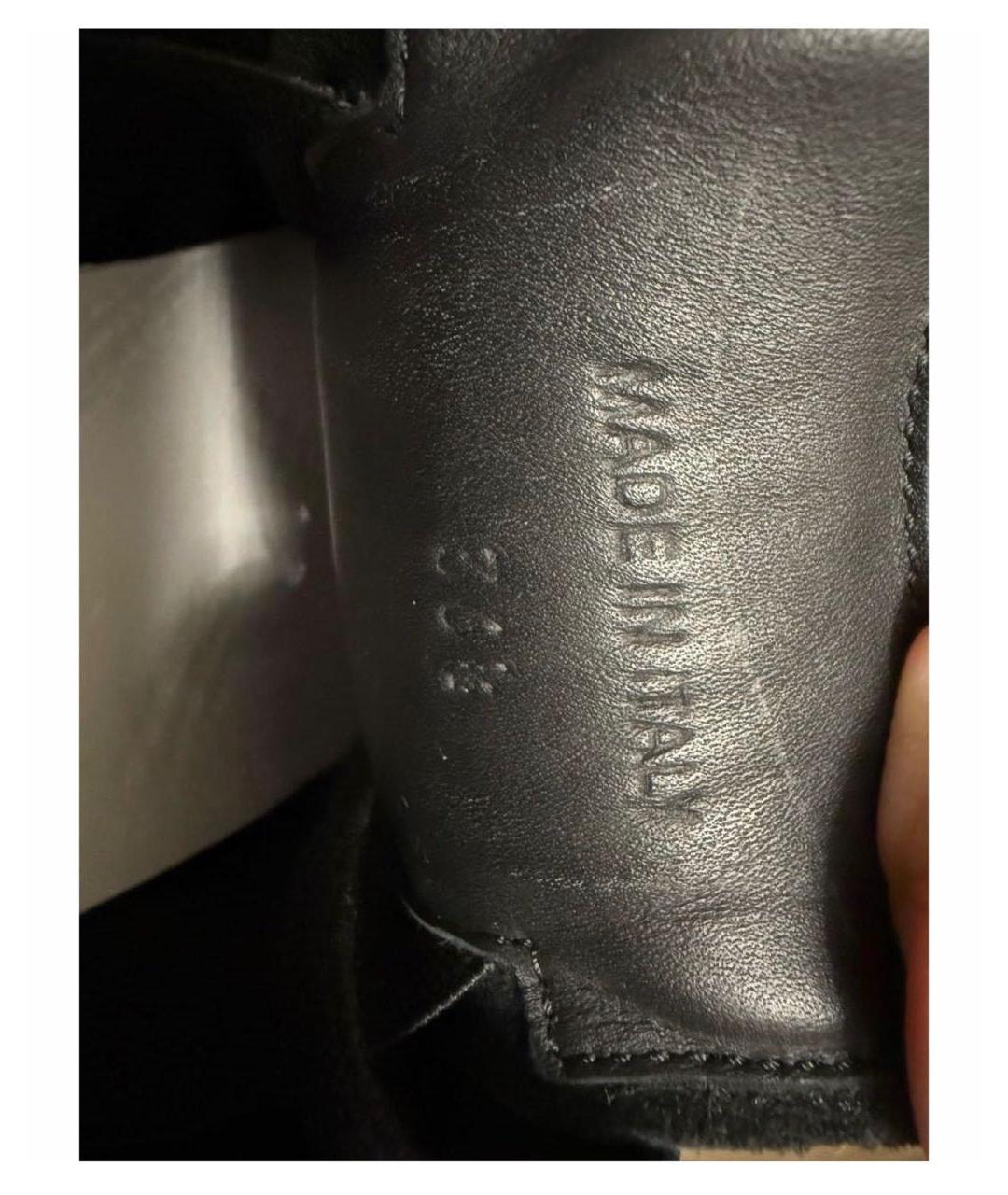 MAISON MARGIELA Черные кеды из лакированной кожи, фото 6