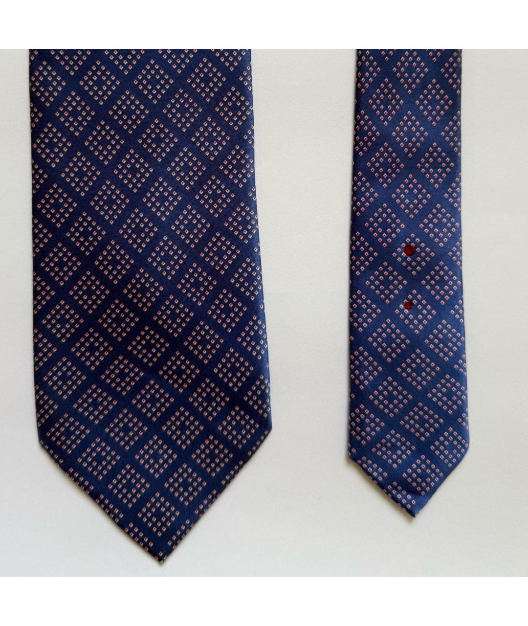 STEFANO RICCI Темно-синий шелковый галстук, фото 4