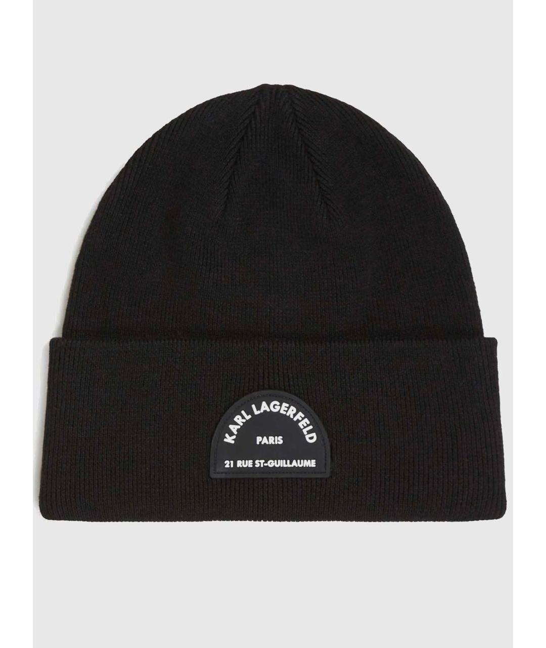 KARL LAGERFELD Черная шерстяная шапка, фото 5