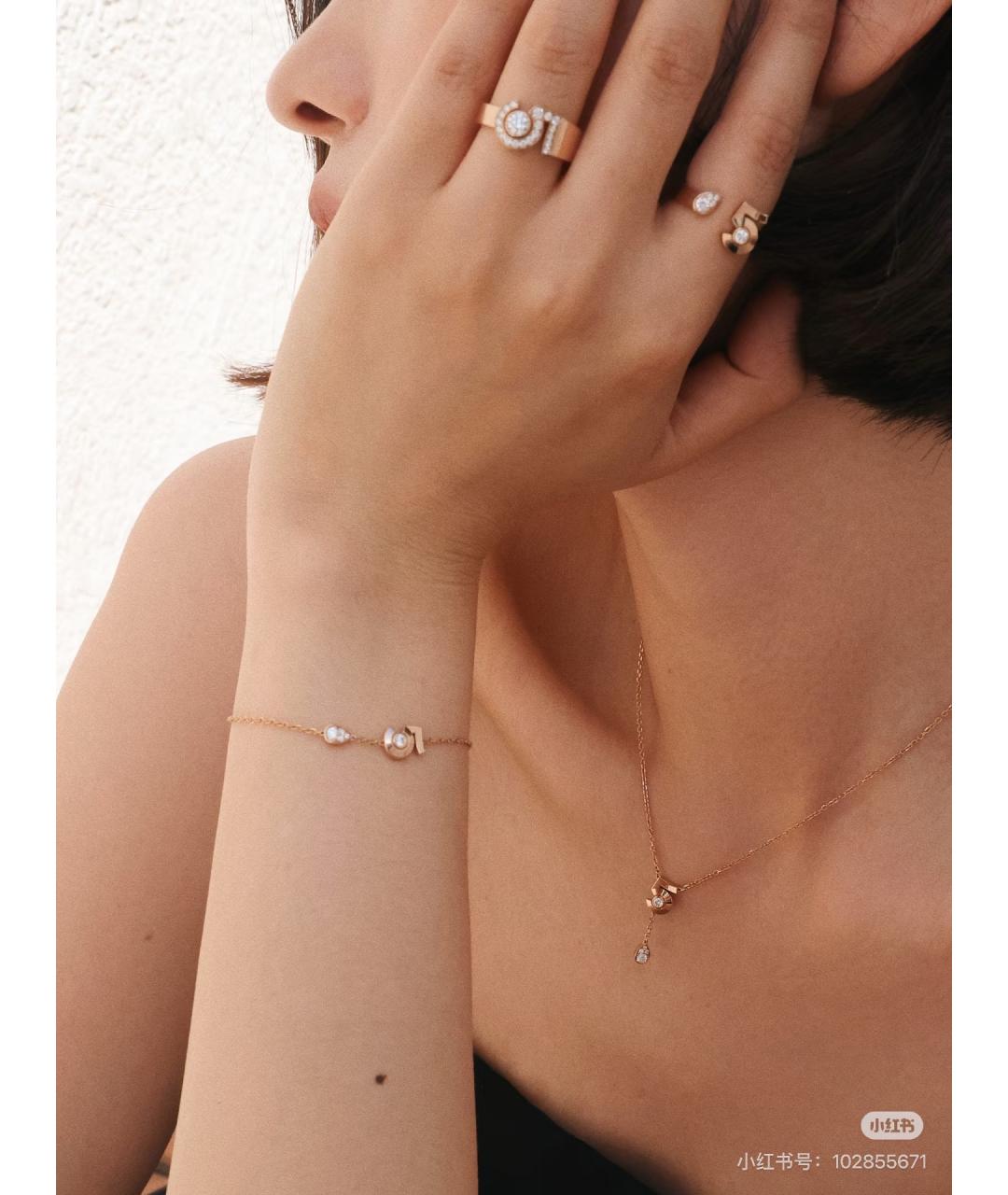 CHANEL Золотое колье из розового золота, фото 7