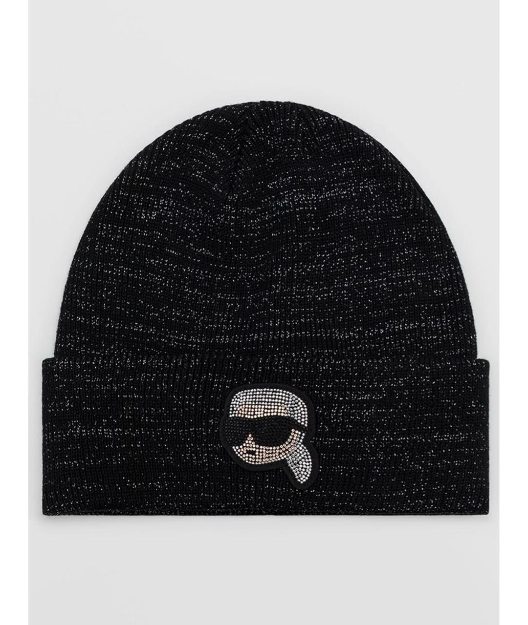 KARL LAGERFELD Черная шерстяная шапка, фото 5