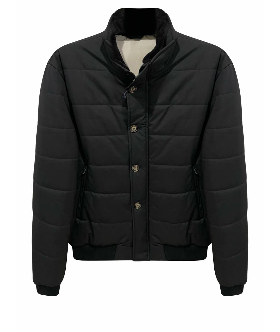 BARBA Черная полиэстеровая куртка, фото 1