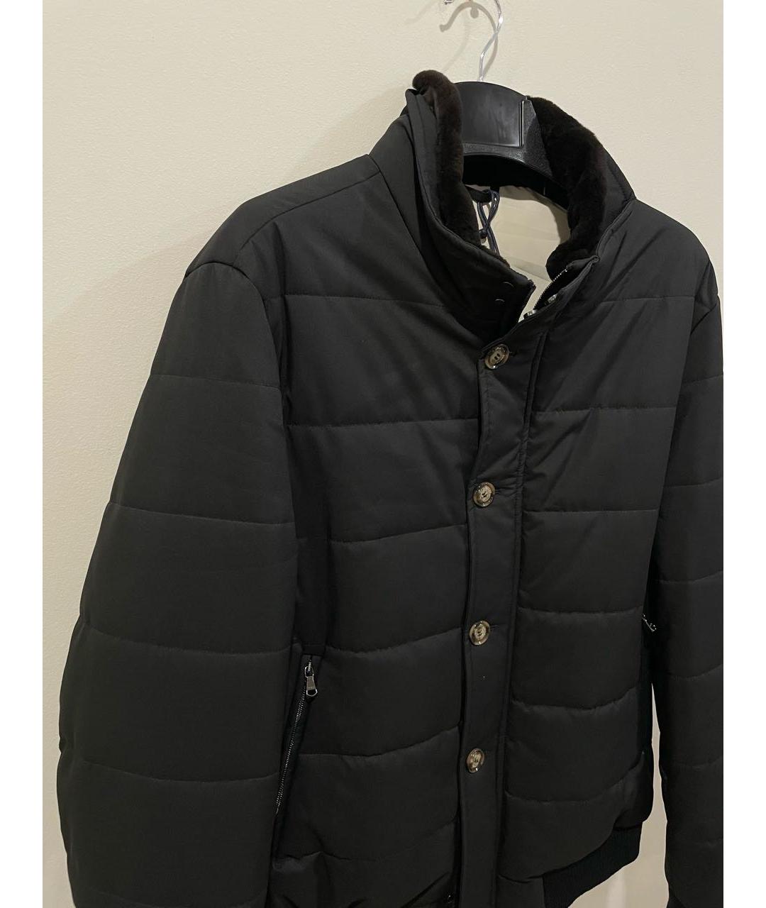BARBA Черная полиэстеровая куртка, фото 4