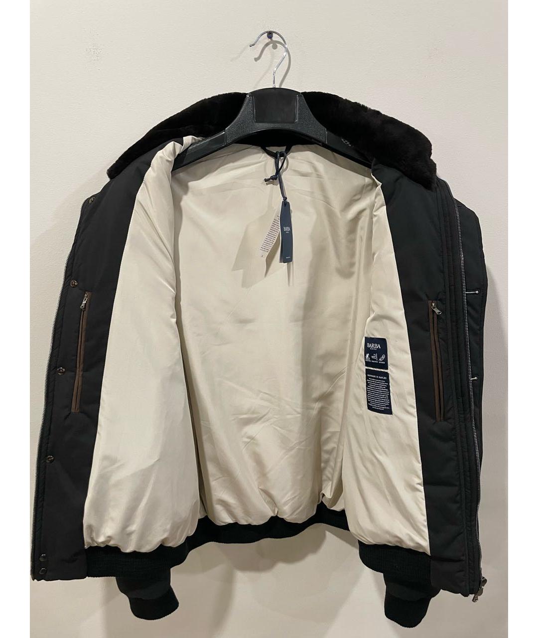 BARBA Черная полиэстеровая куртка, фото 3