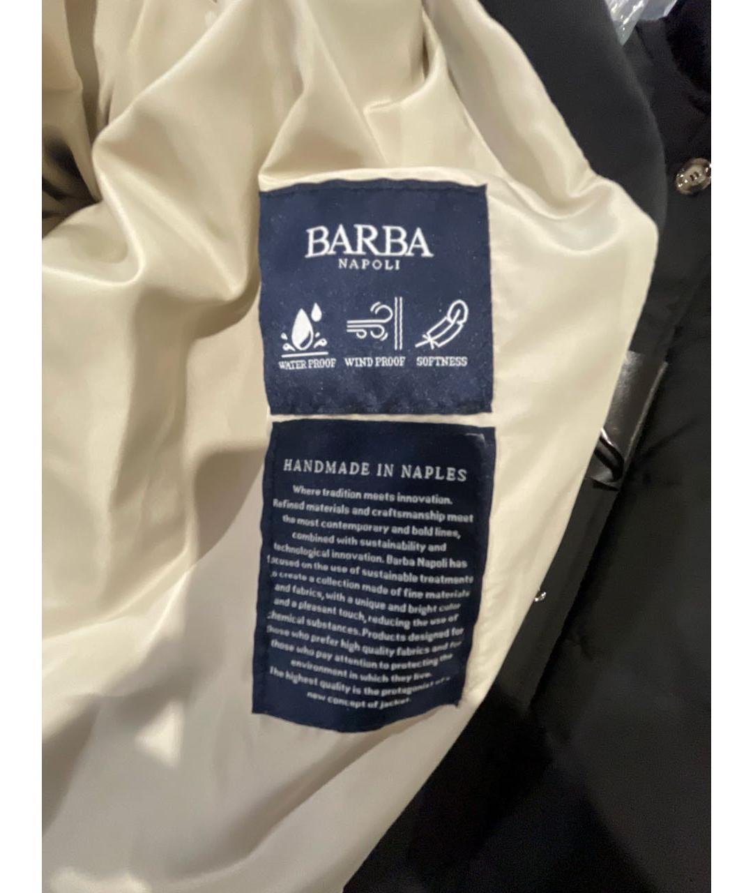 BARBA Черная полиэстеровая куртка, фото 7